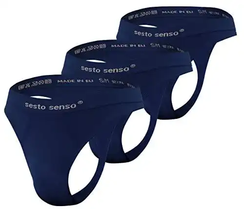 Herren Tanga Sesto Senso Nahtloser String im 3er Pack