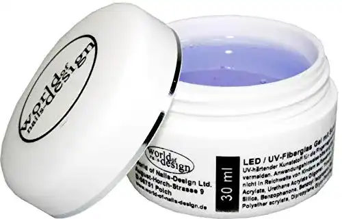 UV-Gel World of Nails Design LED/UV-Fiberglas Gel klar dickviskose