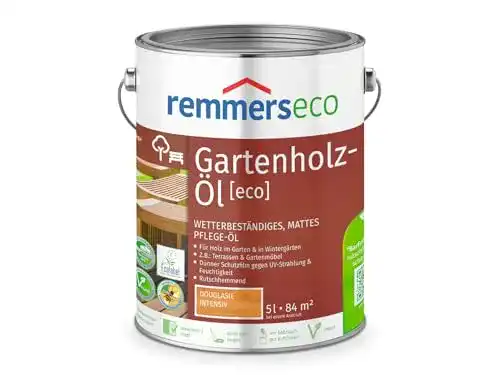 Douglasien-Öl Remmers Gartenholz-Öl [eco] für Terrassen und Gartenmöbel, 5 Liter