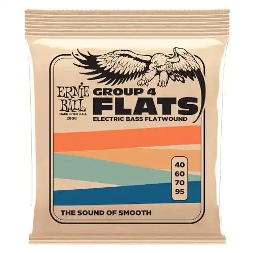 Ernie Ball Flatwound E-Bass-Saiten Gruppe IV, Stärke 40-95
