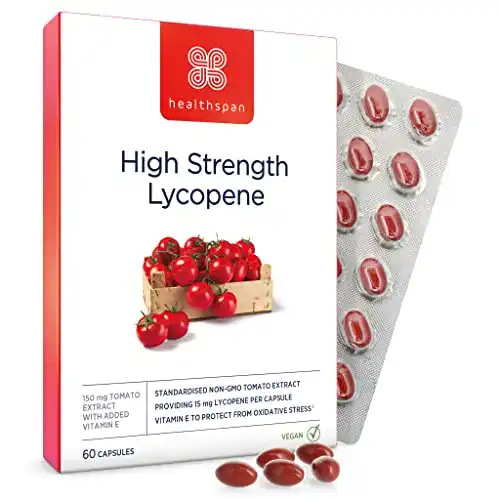 Lycopin Kapseln Healthspan 15 mg für antioxidative Unterstützung