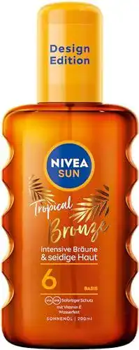 Nivea Sun Tropical Bronze Ölspray LSF 6 200 ml – Sonnenschutzmittel