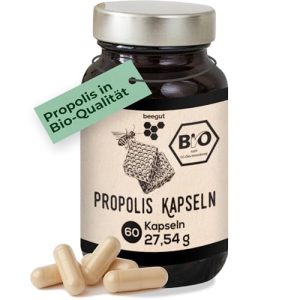 Propolis Beegut Bio Kapseln mit Bio Extrakt in pflanzlicher Kapsel