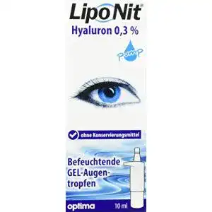 Hyaluron-Augentropfen Liponit Gel mit Pumpdosiersystem 10 ml