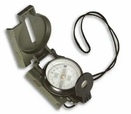 TFA Dostmann Kompass 42.1004 für Erwachsene, Schwarz, 80 x 60 mm