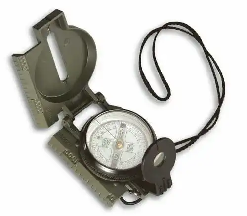 TFA Dostmann Kompass 42.1004 für Erwachsene, Schwarz, 80 x 60 mm