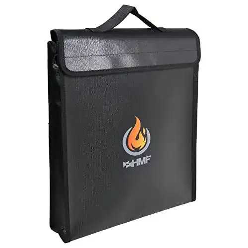 Feuerfeste Dokumententasche HMF 44148 mit Reißverschluss