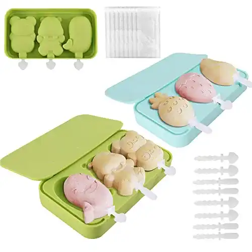 Goomp Eisform aus Silikon für 2 Kinder Popsicles