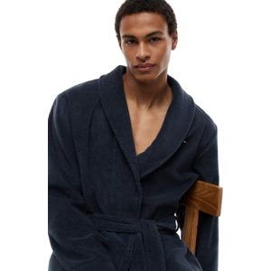 Tommy Hilfiger Herren Bademantel aus Baumwolle in Navy Blazer