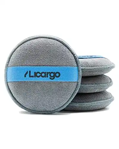 Polierschwamm Licargo 4x Applikator Pads aus Mikrofaser