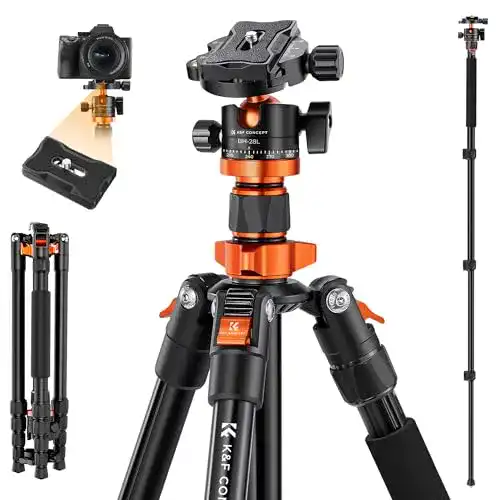 Kamerastativ K&F Concept K255A4 – Kompaktes Aluminium Stativ