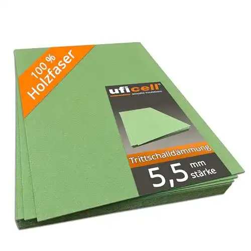 Trittschalldämmung 5mm Uficell 14 m² Ökotex Parquet Feltplatte