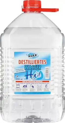 Destilliertes Wasser Ratioparts 5 Liter für Haushalt und Gewerbe