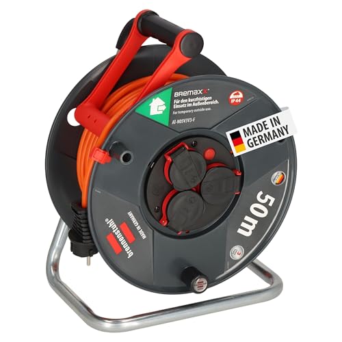Kabeltrommel 50 Meter Brennenstuhl Garant V2 IP44 für den Außenbereich