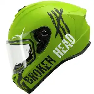 Integralhelm Broken Head Motorradhelm Adrenalin Therapy X4 in Military-Grün