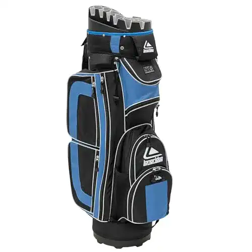 Longridge Pro Cart Golftasche mit 15-facher Unterteilung für Trolley