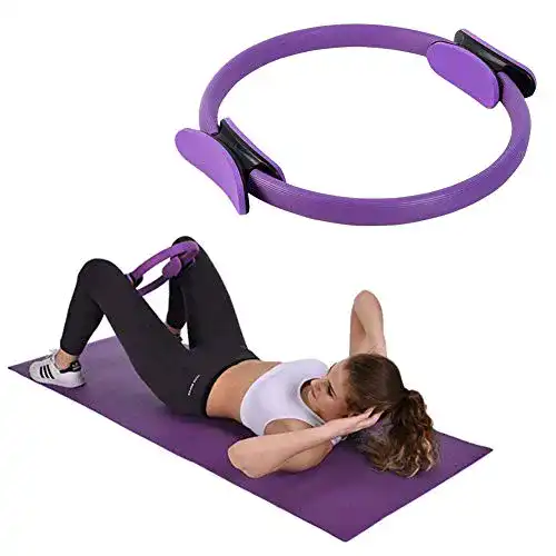 Pilates Ring von Gaocunh mit Doppelgriffen für Widerstandsübungen
