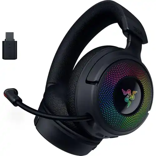 Razer Kraken V4 Kabelloses PC Gaming-Headset mit RGB-Beleuchtung