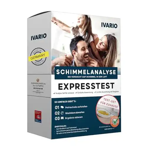 Schimmeltest IVARIO Expresstest für Zuhause – Schimmelpilz Analyse
