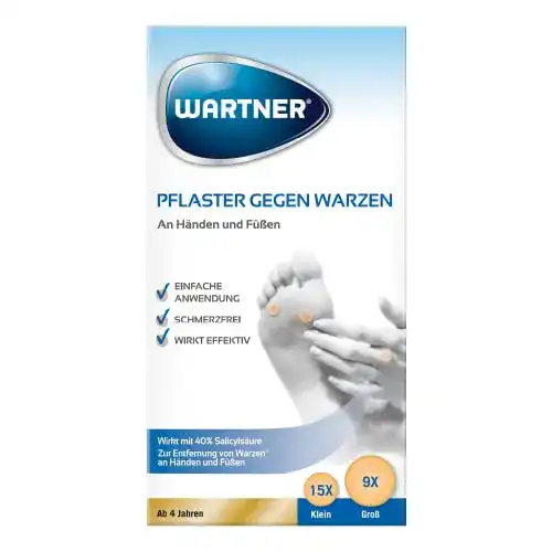 Warzenmittel Wartner Pflaster gegen Warzen und Warzenpflaster