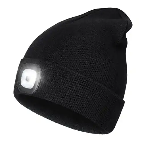 LED-Mütze Wmcaps mit integrierten LEDs und USB Wiederaufladung