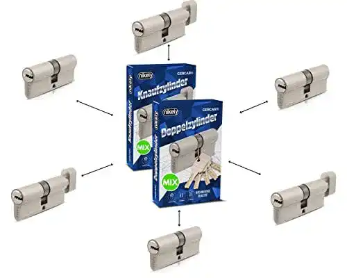 Gercar Pro Schließzylinder MIX – Gleichschließend konfigurierbar mit 30 Schlüsseln