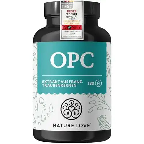 Nature Love OPC Traubenkernextrakt 180 Kapseln hochdosiert