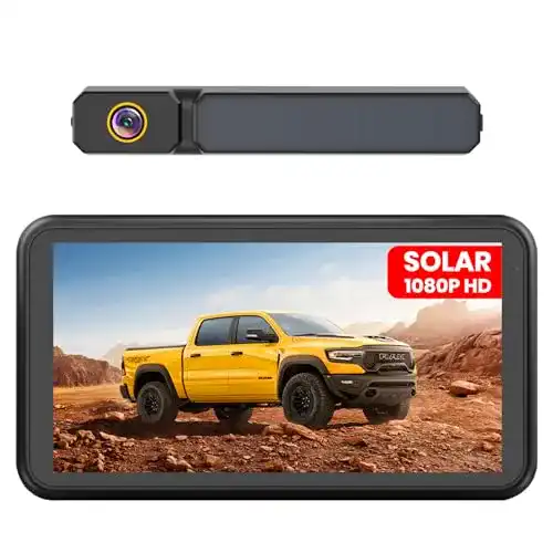 Solar Rückfahrkamera Foxpark kabellose HD Kamera mit Monitor