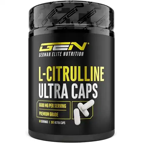 L-Citrullin Ultra Caps von Gen German Elite Nutrition, 365 Kapseln