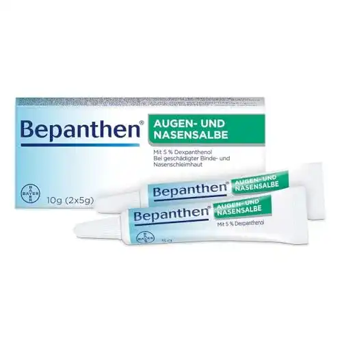 Bepanthen Augen- und Nasensalbe zur Heilung von wunden Nasen und Augen