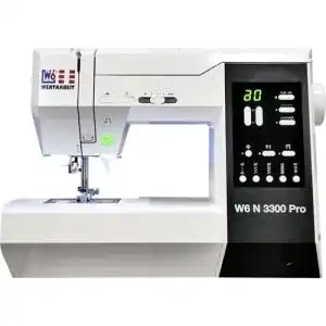 W6 Nähmaschine N 3300 Pro mit 120 Nähprogrammen und verstellbarem Nähanpressdruck