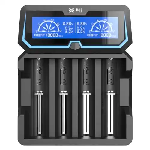 Xtar 18650 Ladegerät X4 mit 2A Schnellladung für verschiedene Akkutypen