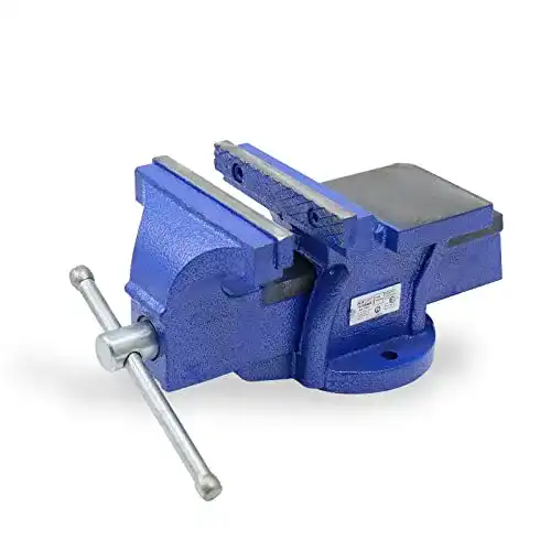 Schraubstock 125 mm Cclife aus Gusseisen für Werkbänke