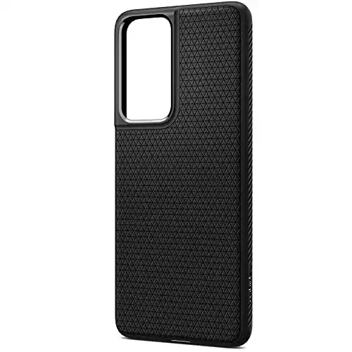 Spigen Liquid Air Hülle für Samsung Galaxy S21 Ultra Schwarz