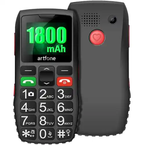 Mini-Handy Artfone C1 für Senioren mit großen Tasten und Lautstärke