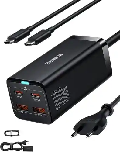 USB-C Ladegerät Baseus 100W mit 4 Ports für schnelles Laden