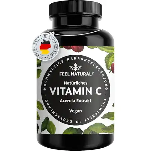 Acerola Kapseln mit natürlichem Vitamin C Hochdosiert und vegan