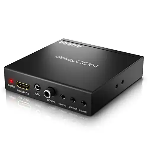 Deleycon Audio Konverter SCART zu HDMI mit Audio Extractor