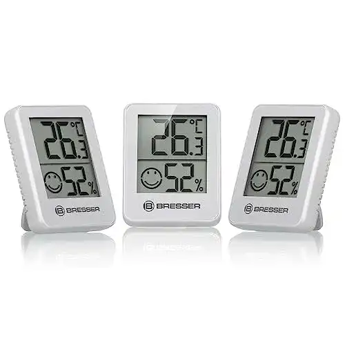 Hygrometer Bresser 3er Set Digitales Raumthermometer für Innenräume