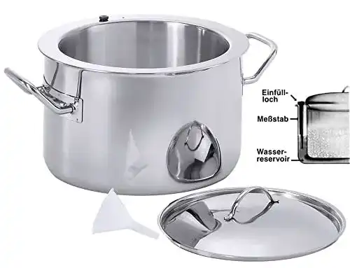 Simmertopf Contacto Edelstahl 6 l, hochglänzend mit Deckel