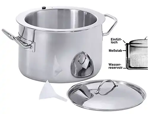Simmertopf Contacto Edelstahl 6 l, hochglänzend mit Deckel