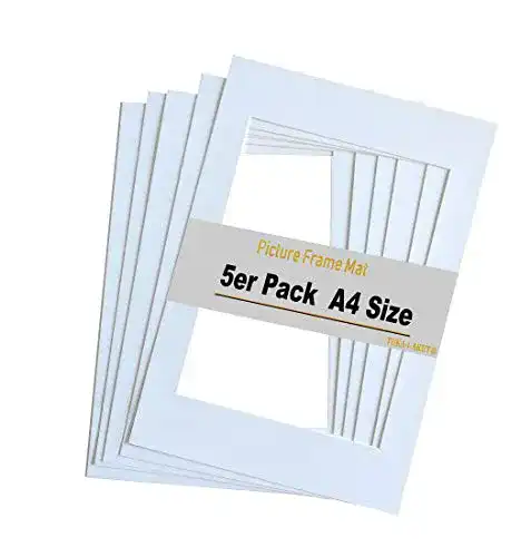 Passepartout TUKA-i-AKUT 5er Set DIN A4 für 15×20 cm Bilder