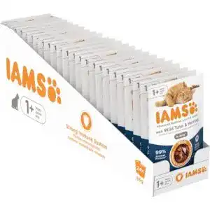 Iams Delights Katzenfutter Nass mit Thunfisch und Hering