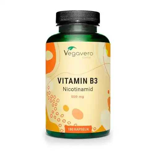 Vitamin B3 Niacin Vegavero 500 mg hochdosiert Nicotinamid