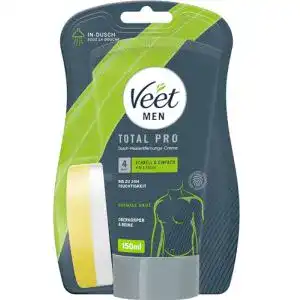 Veet Men Dusch-Haarentfernungscreme für Oberkörper und Beine 150 ml
