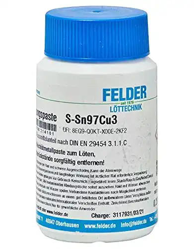 Hartlöstpaste Felder Lötechnik Sn97Cu3 250g
