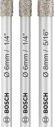 Diamantbohrer Bosch PRO Ceramic Dry Bohrer-Set, zylindrisch, 3-teilig
