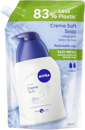 Flüssigseife Nachfüllpack Nivea Creme Soft mit Mandel-Öl