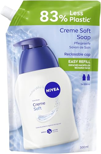 Flüssigseife Nachfüllpack Nivea Creme Soft mit Mandel-Öl
