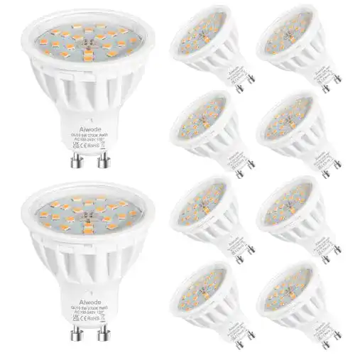 Aiwode 5W GU10 LED Lampe Warmweiß 2700K für gemütliche Beleuchtung